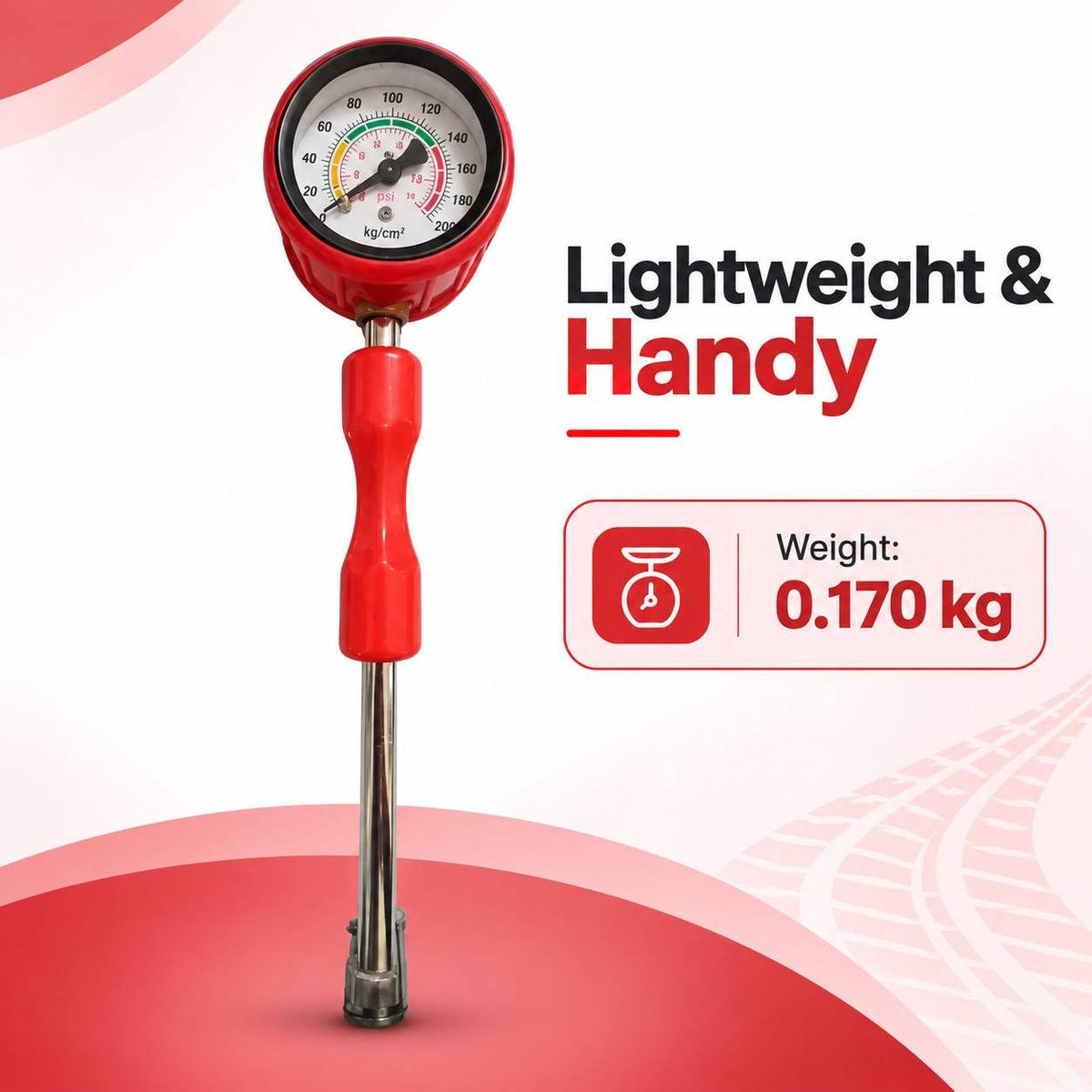 Tyre Pressure Rod Gauge 0-200 PSI