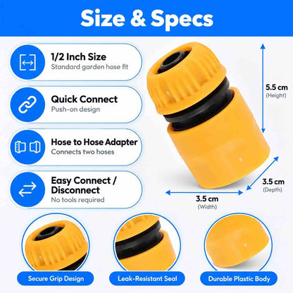 Universal Inlet Quick Connector Hose size 1/2 Inch