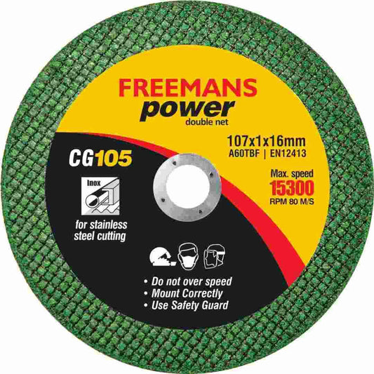 Freemans Power Iron Cutting Wheel 107x1x16mm (Pack of 5)