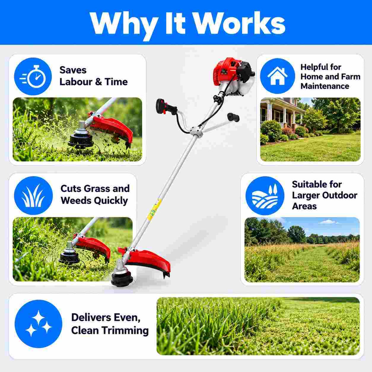 VI Power Gold Brush Cutter (Petrol)