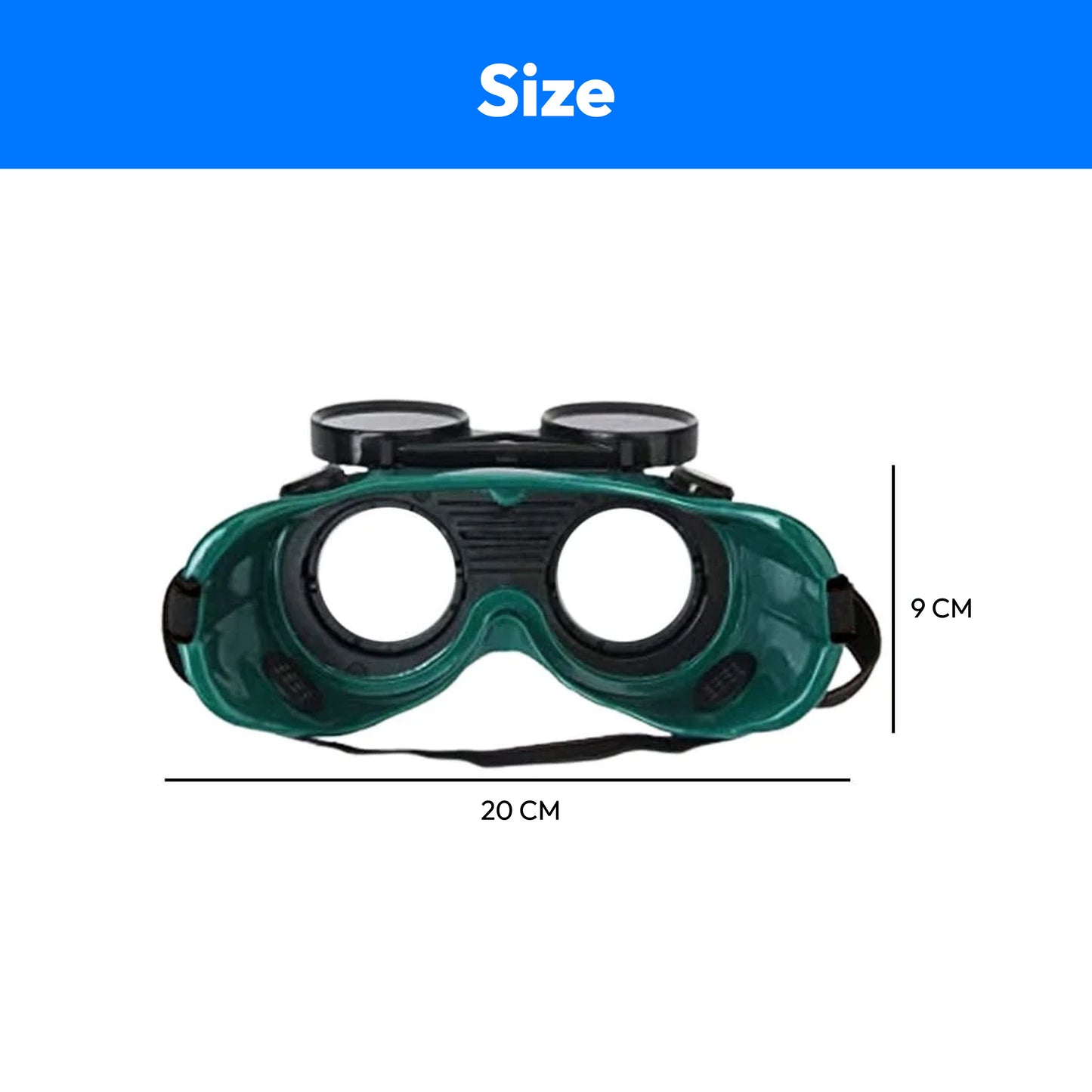Welding Goggles Flip Up Polycarbonate Dual Lens