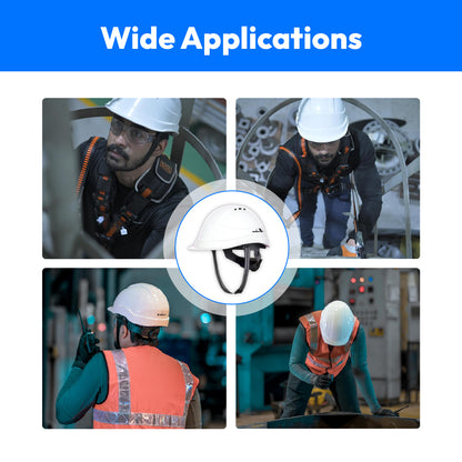 Karam White Safety Helmet Head Gear (Protective)