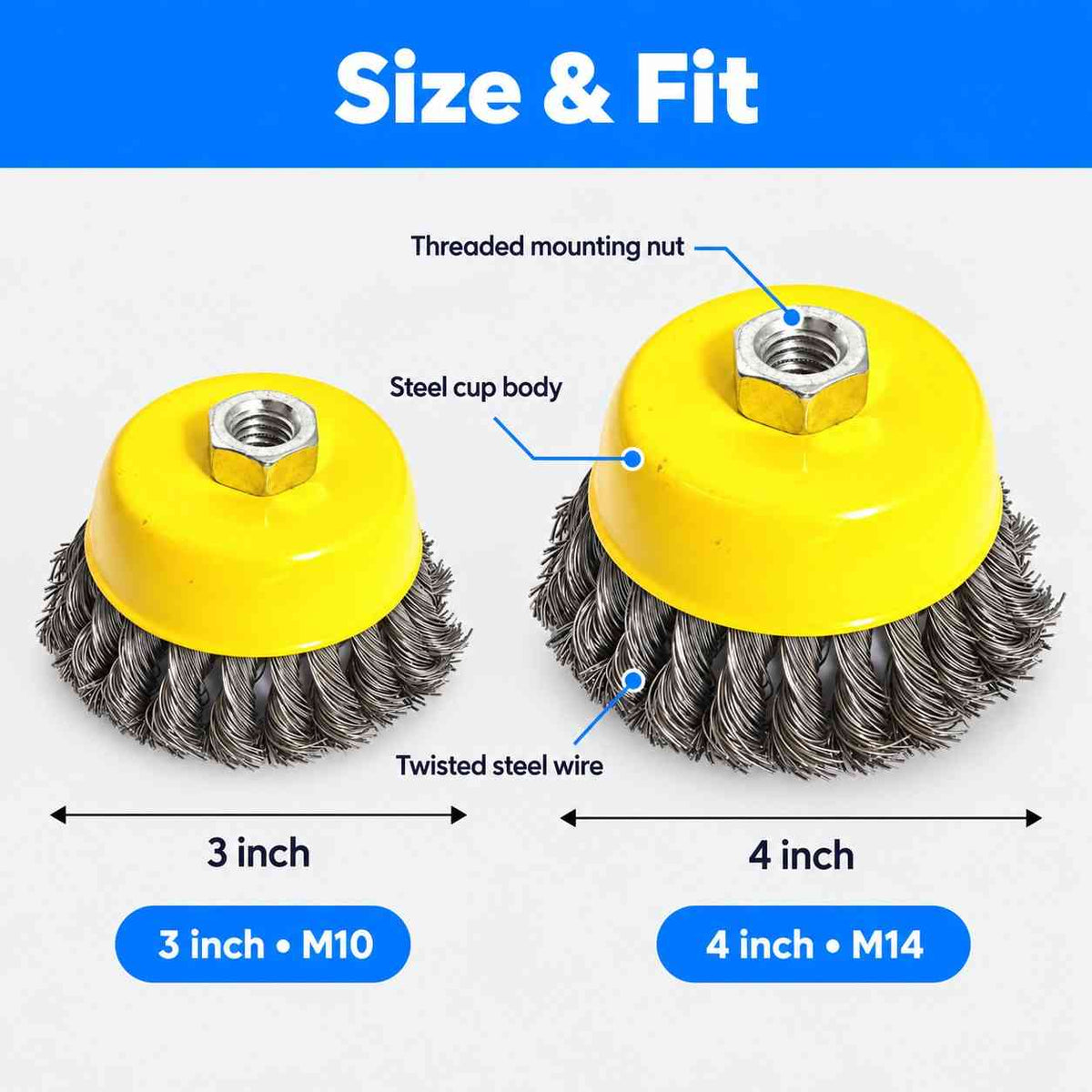 Implemental Wire Cup Brush - 1