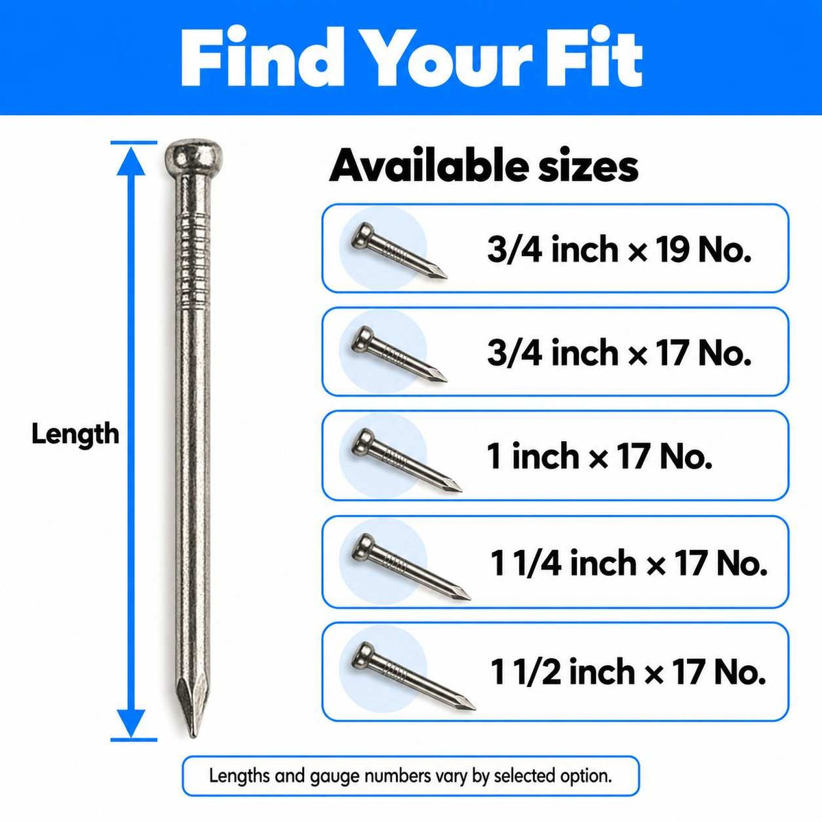 Wire Nails Multipurpose use for Home and Offices Without Head (Keel)