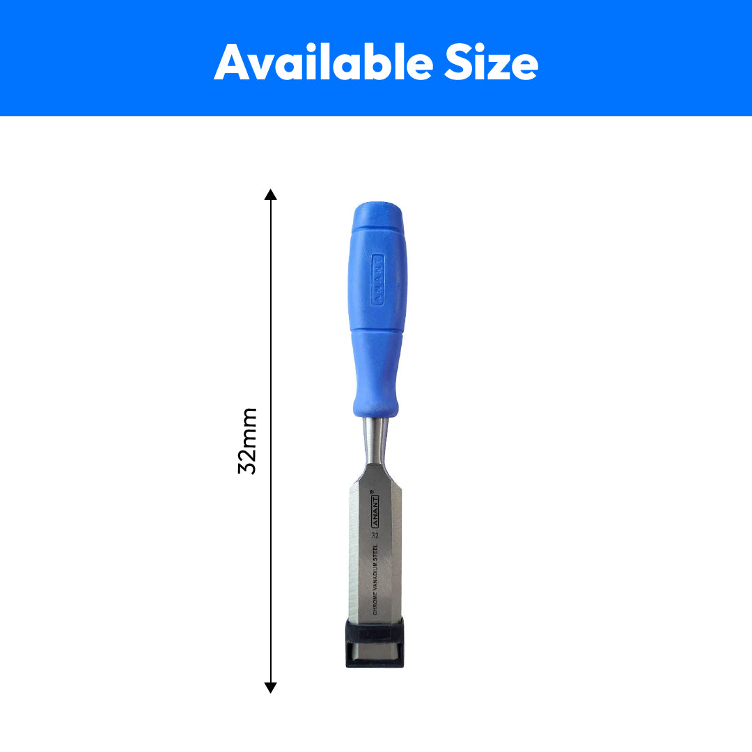 Anant Wood Carving Chisel with Plastic Handle-1.25 Inch (Chorsi)