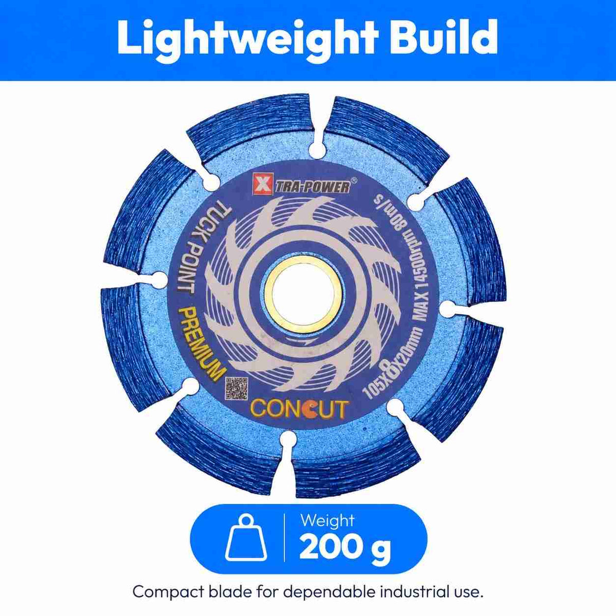 XP Tuck Point V Type Blade 105X8x20mm