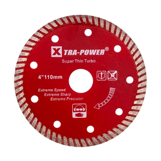 XTRAPOWER Diamond Saw Blade Super Thin Turbo 4"