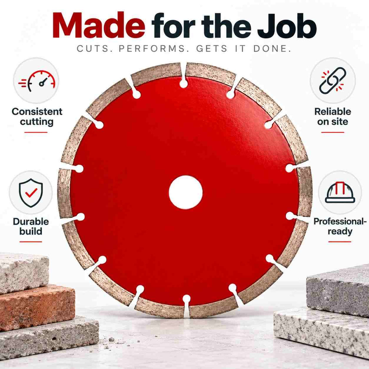 Implemental XTRAPOWER Diamond Cutting Disc Bore Size- 18SEG - 1
