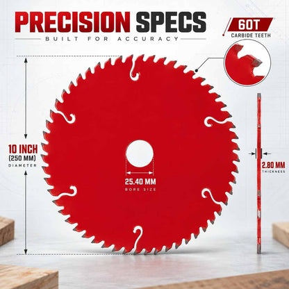 Implemental XTRA POWER TCT CUTTING DISC 10"-60 Teeth - 1