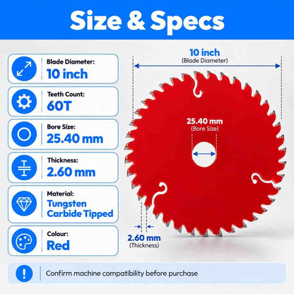 XTRA POWER TCT CUTTING DISC 10"-60 Teeth