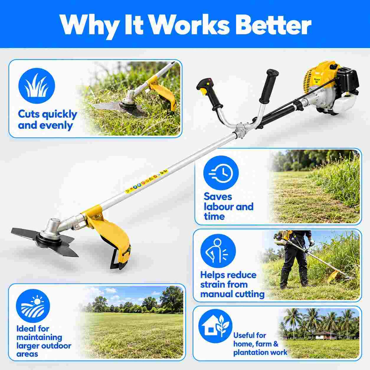 Xtra Power Brush Cutter/Grass Trimmer (Petrol)