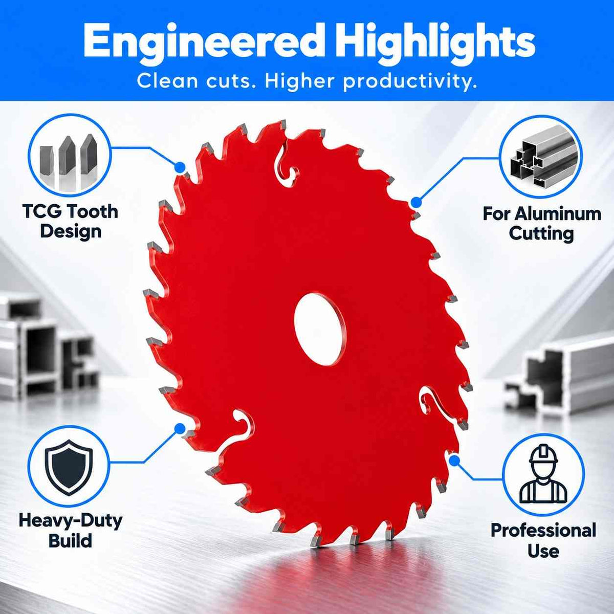 Xtra Power Cutting Disc-TCT, TCG For Aluminum