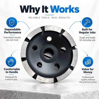 Xtra Power Diamond Cup Wheel Heavy Duty Work