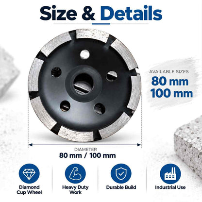 Xtra Power Diamond Cup Wheel Heavy Duty Work