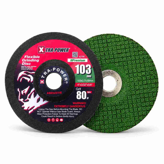 Xtra Power Flexible Grinding SS Disc-103mm 80Grit Set of 2