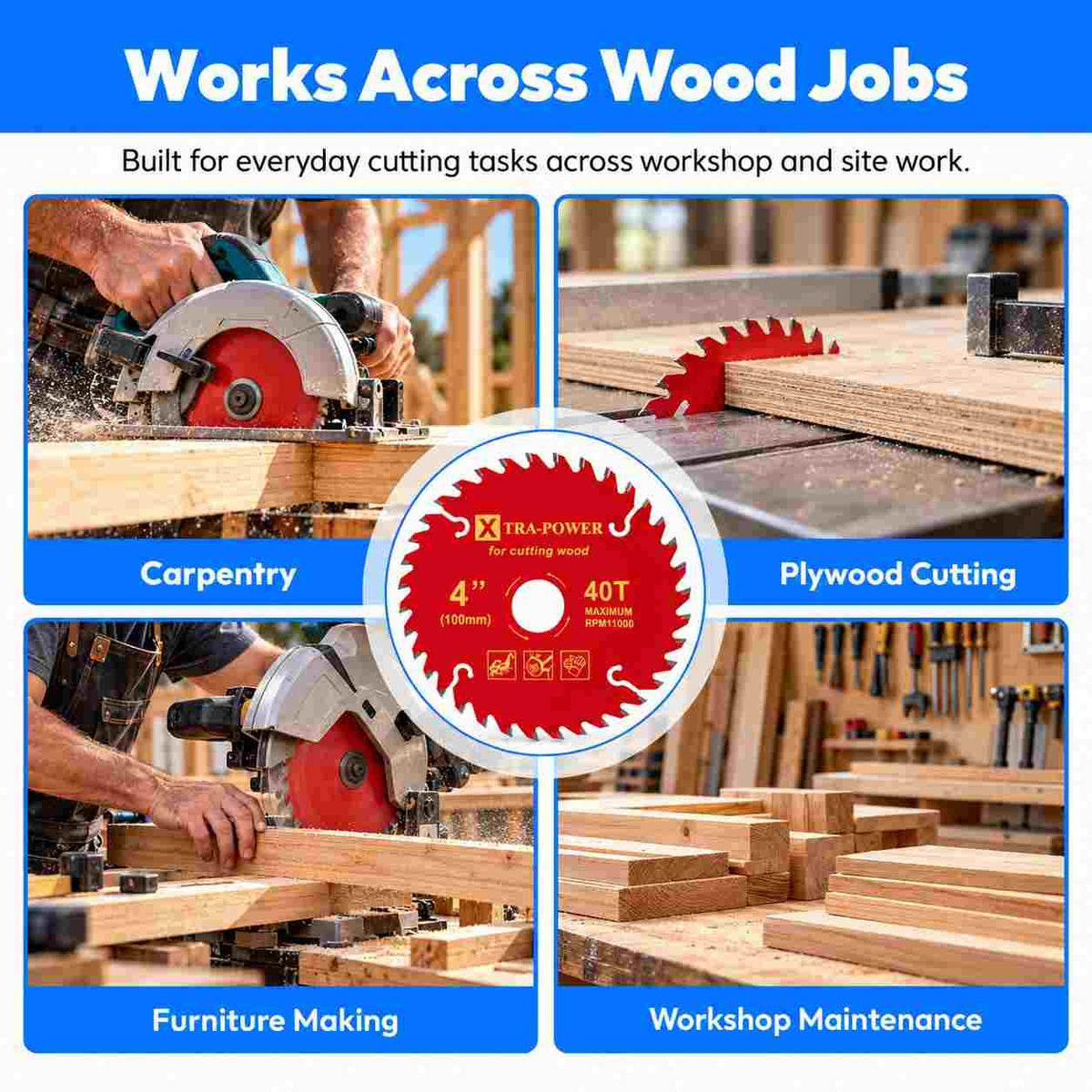 Xtra Power TCT Cutting Disc ATB Tooth For Wood Cutting