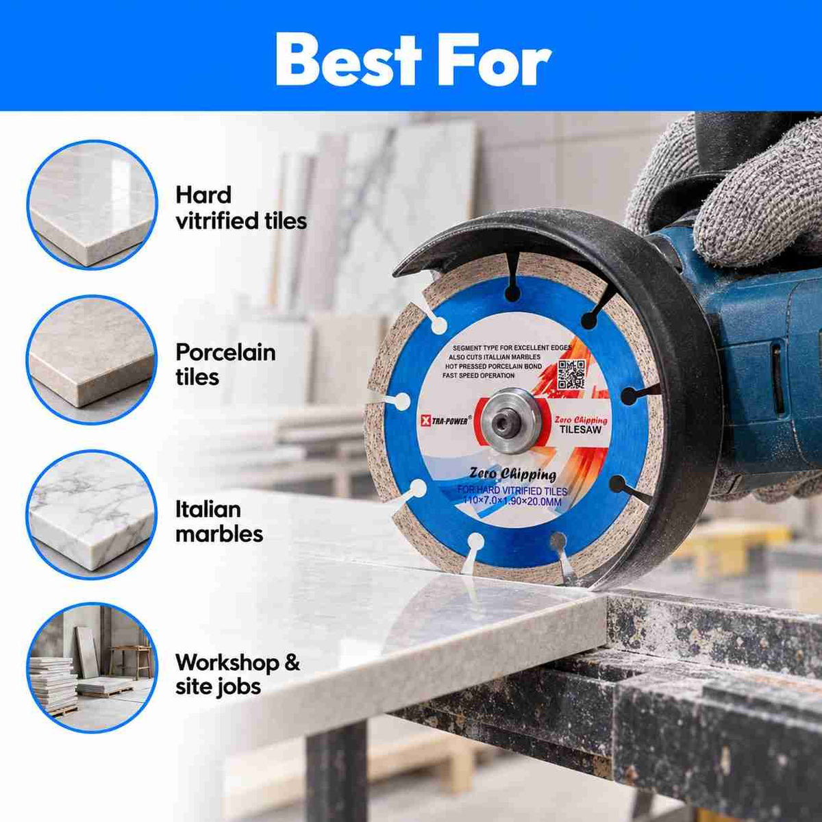 Xtra Power Zero Chipping Blade-9T X 20mm