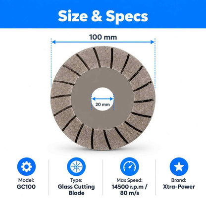 Xtra power Glass cutting blade GC100-100X20MM