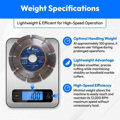 YKING SAW BLADE MARBLE CUTTING BLADE 4"