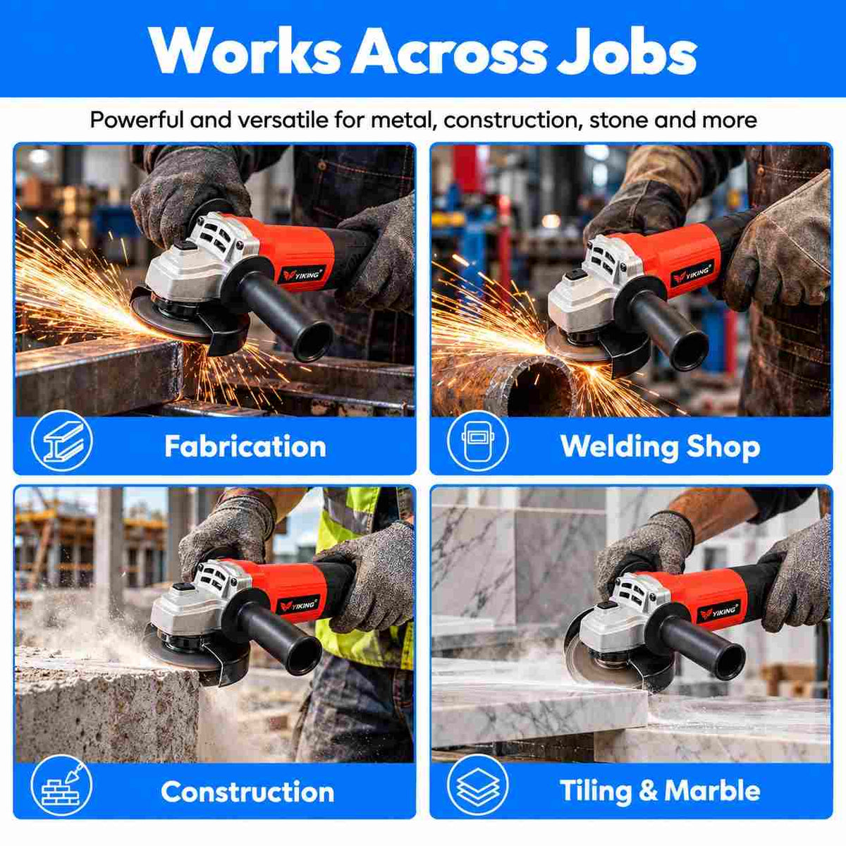 Yiking Angle Grinder (Blade Dia -100mm)