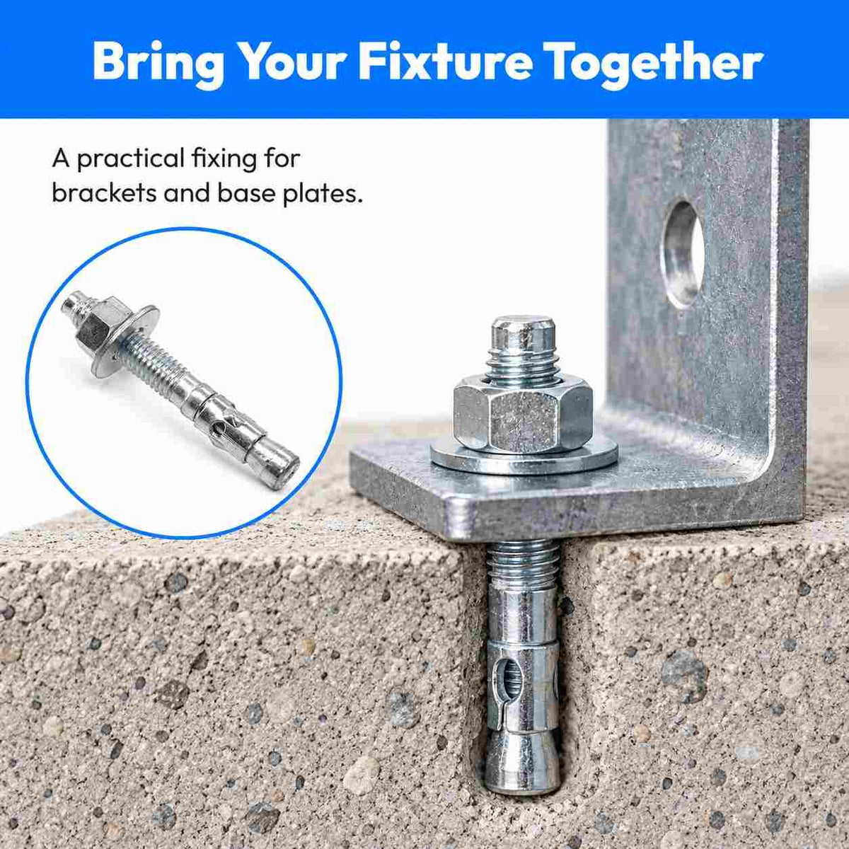 Zinc Plated Wedge Type Anchor Bolts