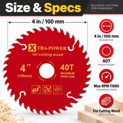 Implemental Xtra Power TCT Cutting Disc ATB Tooth For Wood Cutting - 1