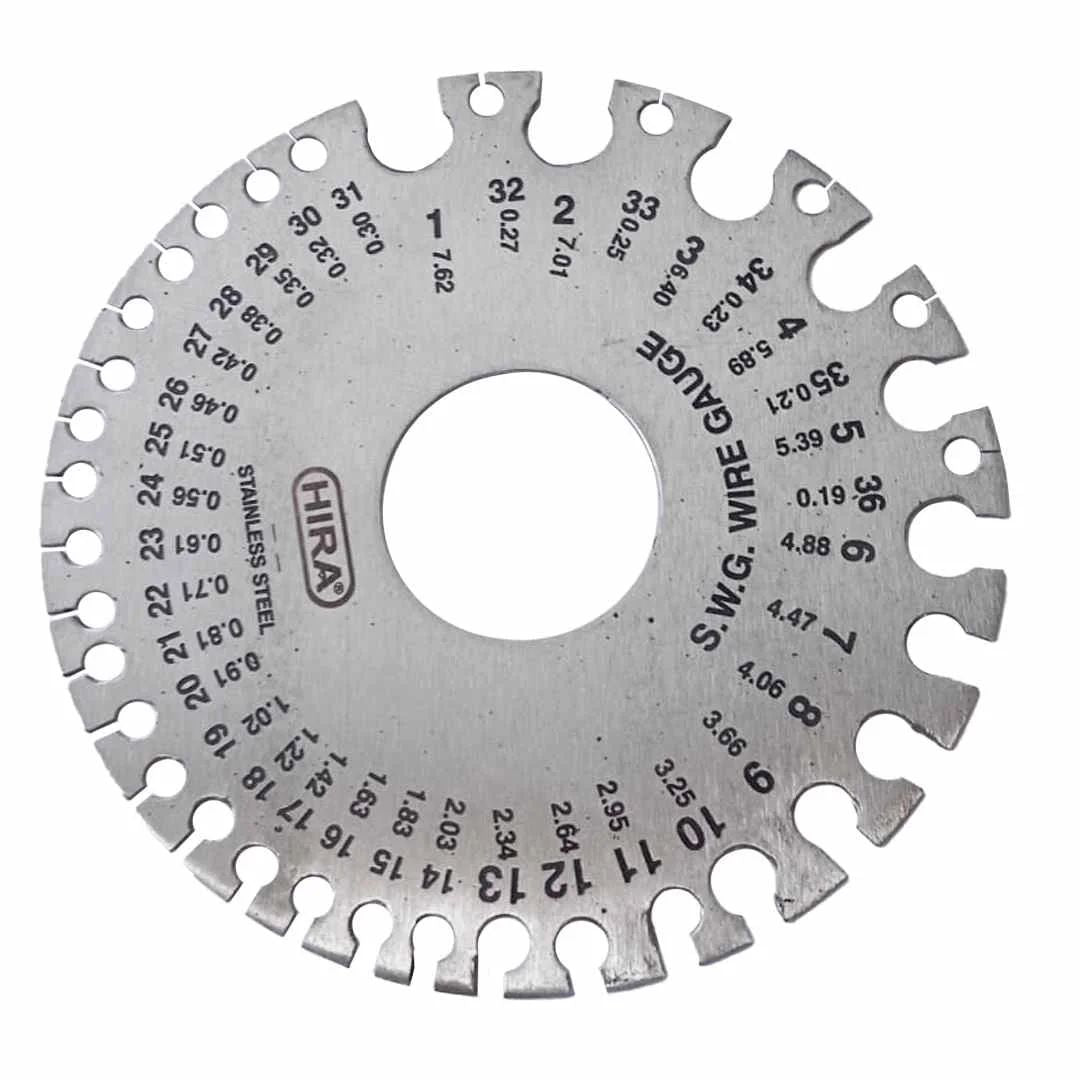 SWG Sheet Metal Wire Gauge Thickness Gauge