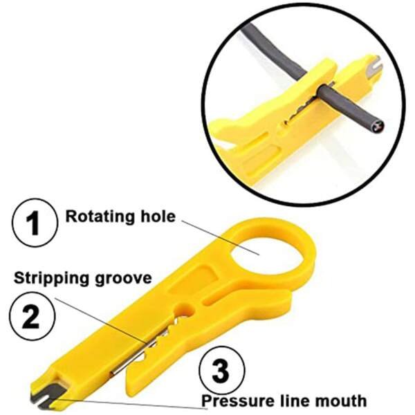 Cable Crimping Tool LAN Cutter RJ45/ RJ11  - Image 6