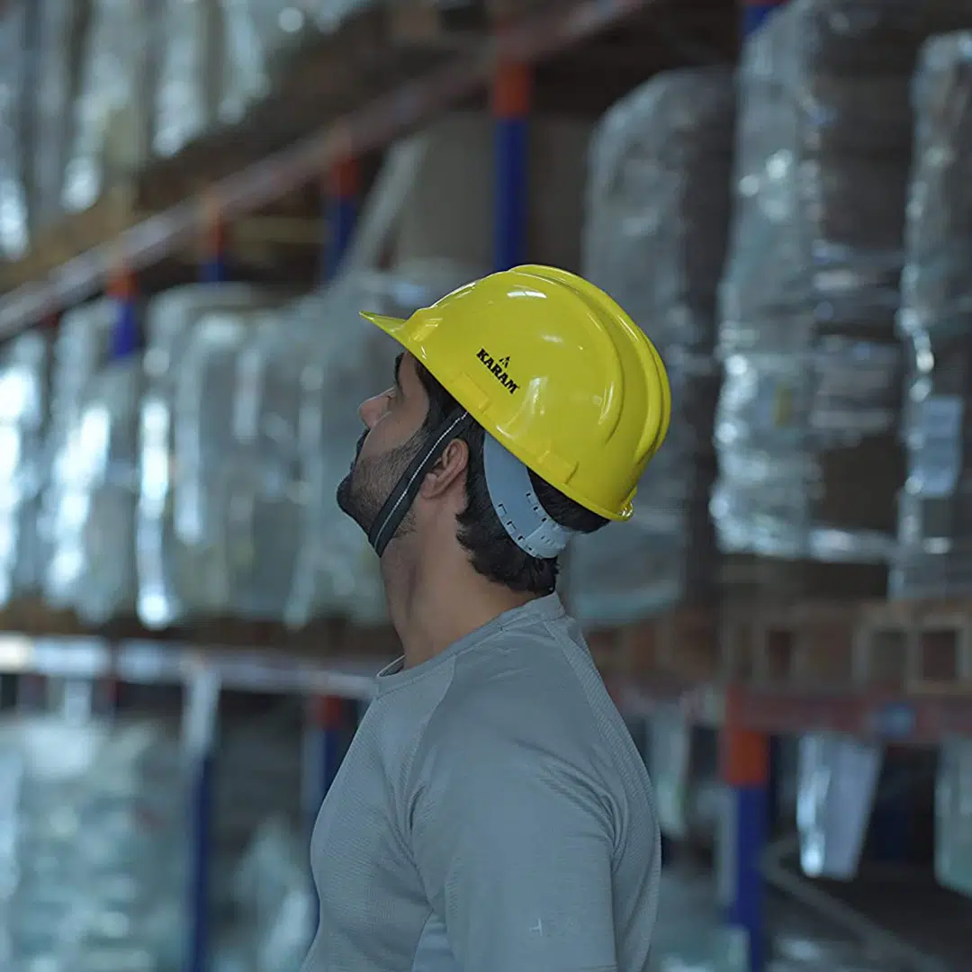 Karam Yellow Safety Helmet Protective Head Gear - Image 6