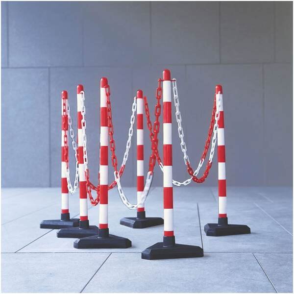 S Hook Type Plastic Safety Chain Barrier Cone-Thickness-6mm - Image 4