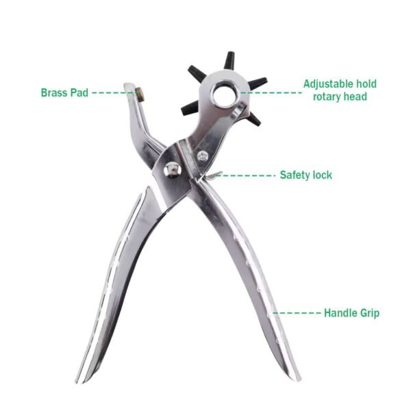 Leather Hole Punch Belt Revolving Plier - Image 3