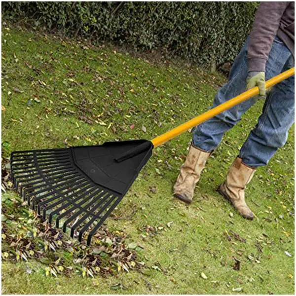 Steel Plastic Leaf Rake - Image 3