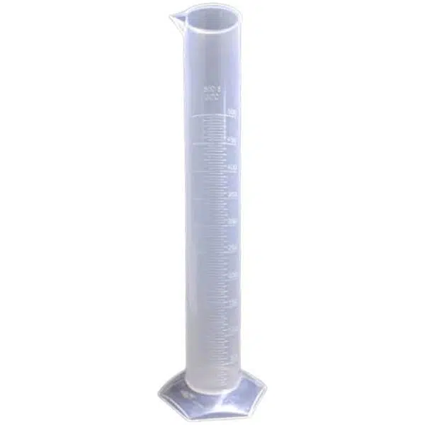 Measuring Cylinder Polypropylene molded hexagonal base-500ml