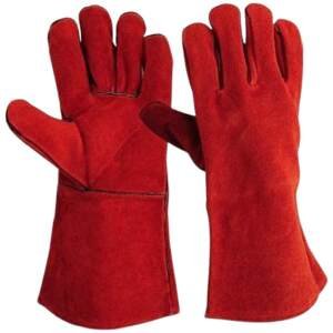 Leather Welding Hand Gloves-Multicolour