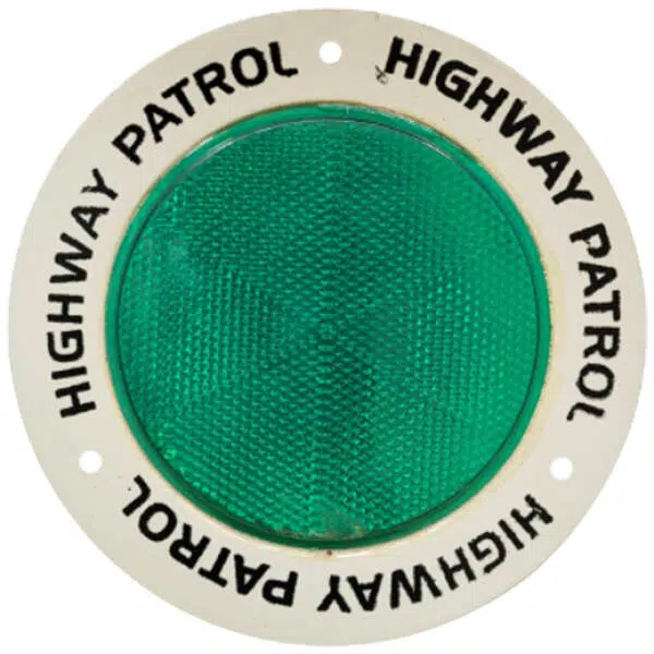 Round Green Warning Reflectors