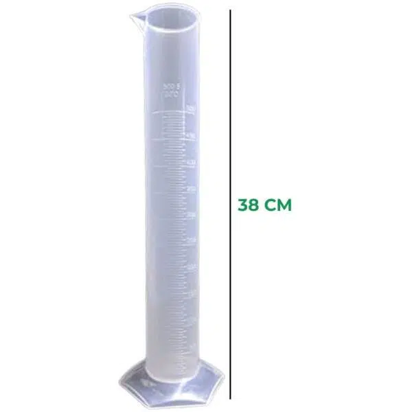 Measuring Cylinder Polypropylene molded hexagonal base-500ml - Image 4