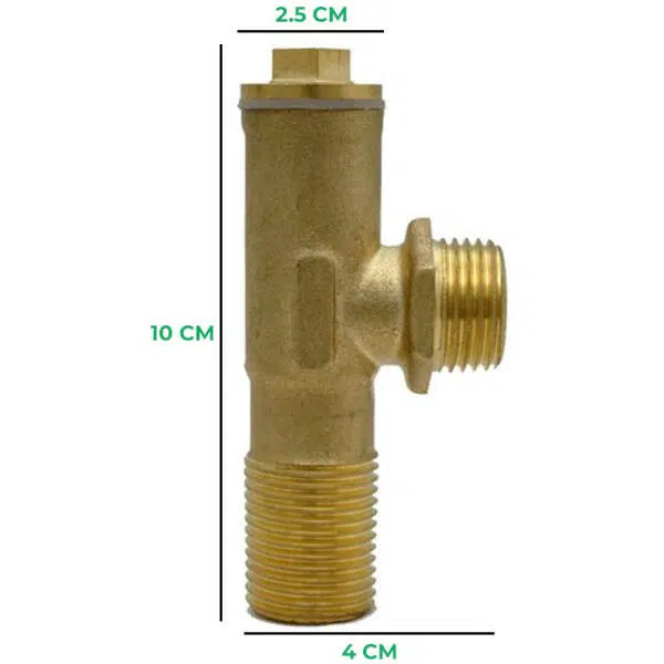 Brass Ferrule Valve Screwed Male Ends-15MM - Image 2
