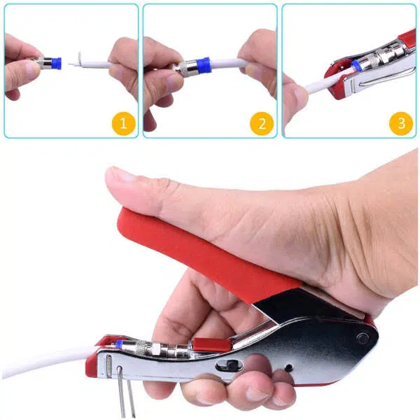 Compression Crimping Tool For Coaxial Cable Connector - Image 5
