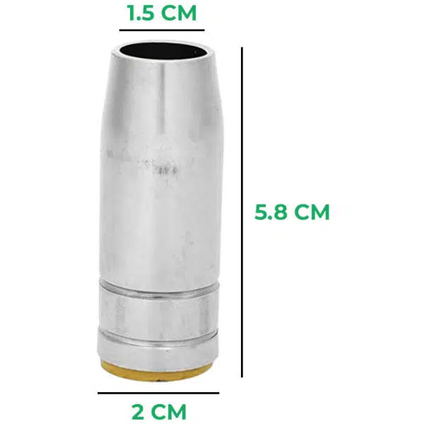 MIG/MAG Gas Nozzle for 25AK Welding Torch -Set of 5 - Image 2