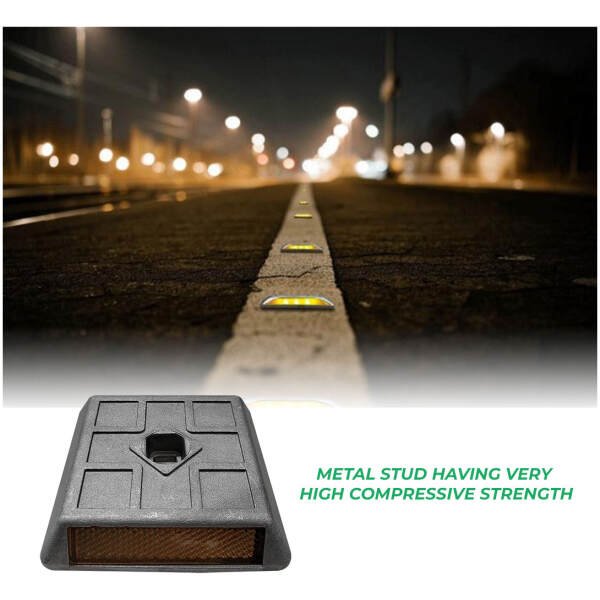 Aluminum Road Studs Rectangular With Nail-4Inch - Image 5