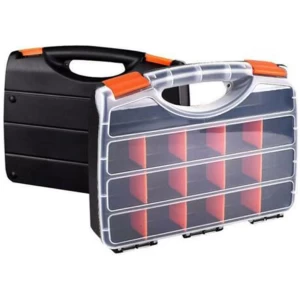 Organizer Box With Separator Slots & Transparent Lid