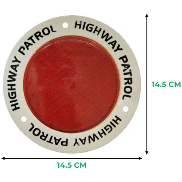 Round Warning Reflectors (Red)