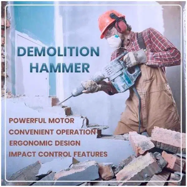 Yiking Demolition Hammer PH65A 1800W -Dia-65mm - Image 7