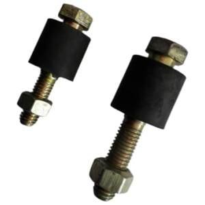 Coupling Bolt with Rubber Bush Plain(Pack of 2)