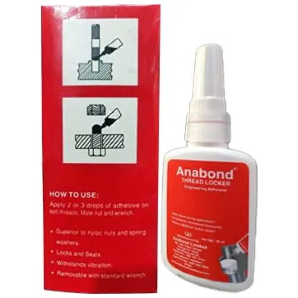 Anabond 111 Red Anaerobic Adhesives Thread Locker 50ML - Image 3