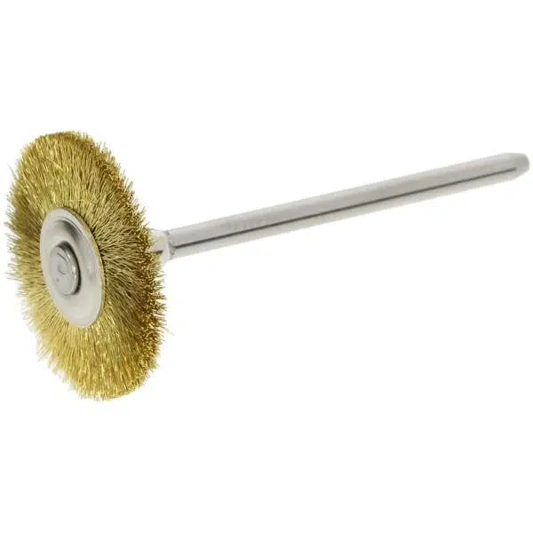 Round Brush Polishing Brush Brass Wire (Pack of 5) - Image 2