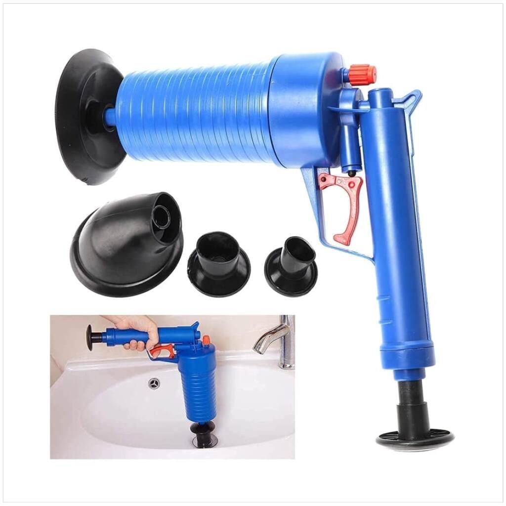 Drain Plunger & Air Drain Blaster Gun Implemental