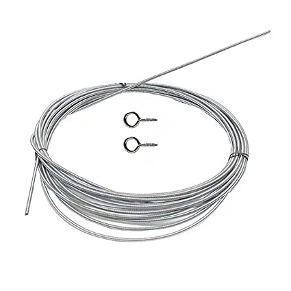 Window Net Curtain 5Meter Spring Wire Kit with 6Hooks - Image 3
