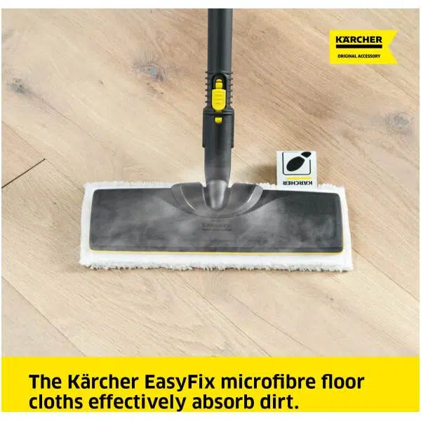 KARCHER Microfiber Easy Fix Floor Cloths (White) - Image 3