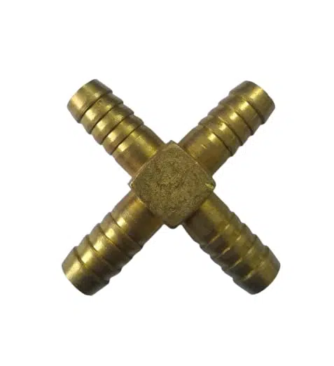Brass 4 Way Cross Joint - Image 3